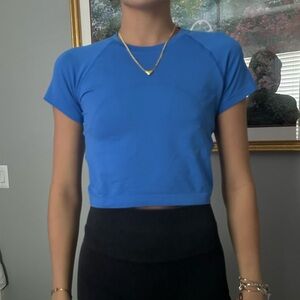 Lulu Cropped Blue Swiftly Tech